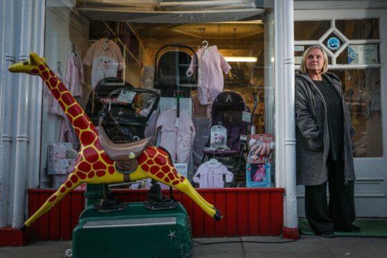 Anita Stewart, owner of the Nappypin, Gray Street, Broughty Ferry.