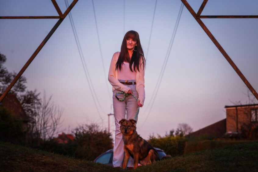 Simone Smith and her pet Mack.