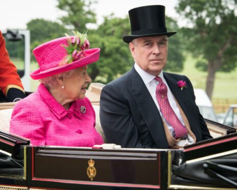 The Queen and Prince Andrew in happier times, at Windsor in 2017. Photo: Shutterstock.