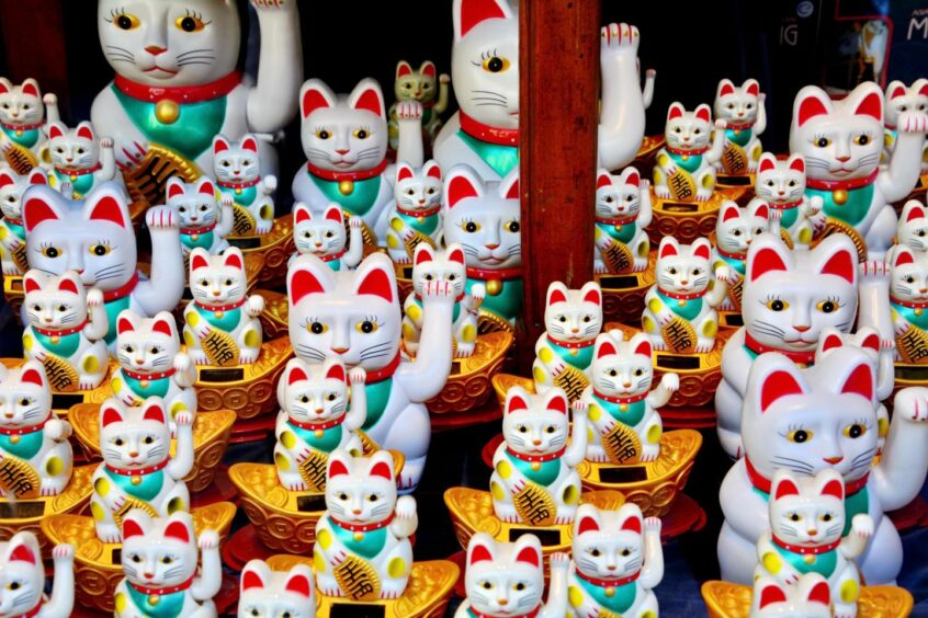 Lucky cats toys.
