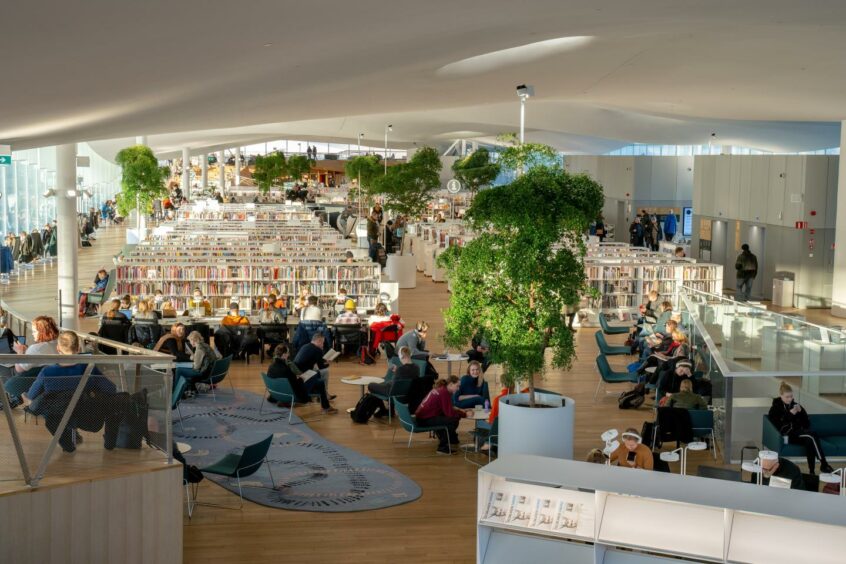 Helsinki's new Central Library in Finland. 