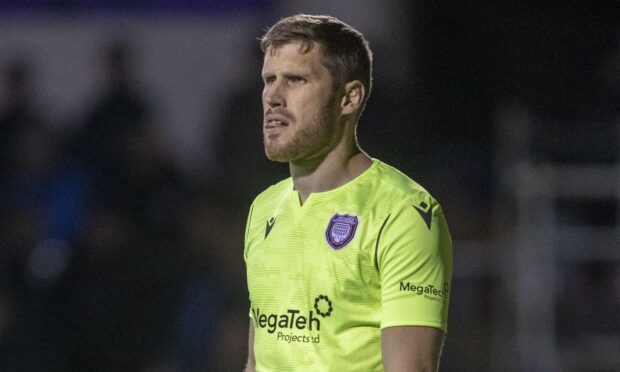 Arbroath keeper Derek Gaston.