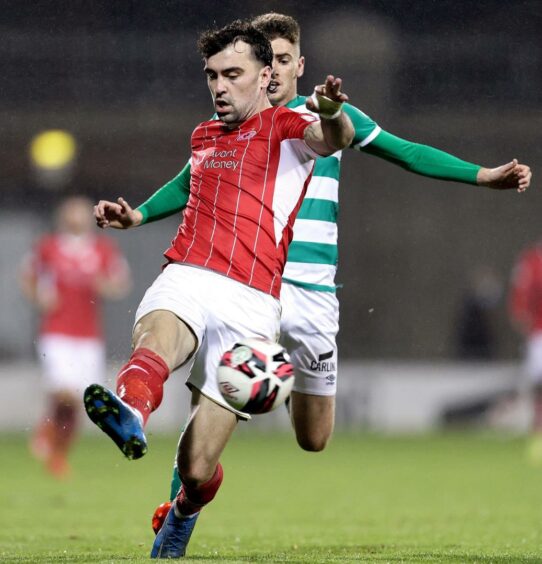 John Mahon in action for Sligo Rovers.