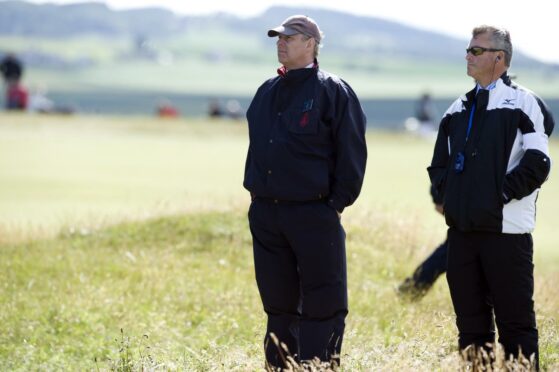 Prince Andrew at the Open Championship in 2010.