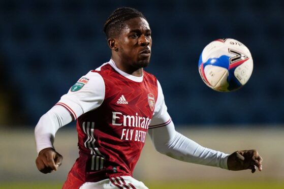 Tim Akinola is set to join Dundee United on loan from Arsenal. Supplied by Shutterstock