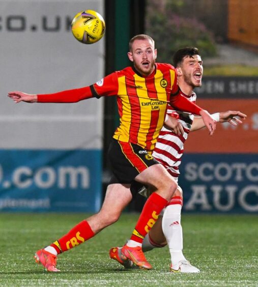 Zak Rudden in action against Hamilton.