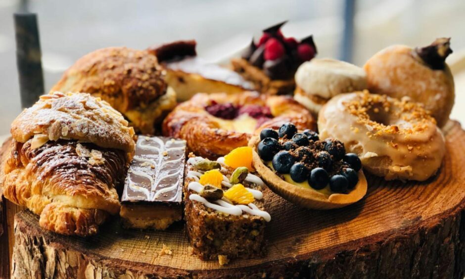 a display of baked goods from The Newport Bakery.