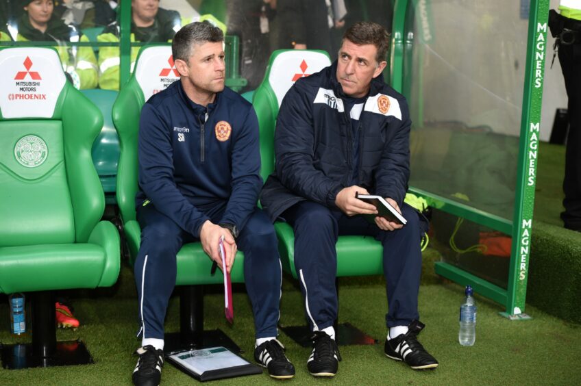 Stephen Robinson and Mark McGhee during their time together at Motherwell.