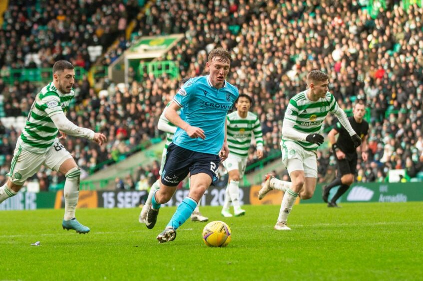 Max Anderson played well against Celtic.
