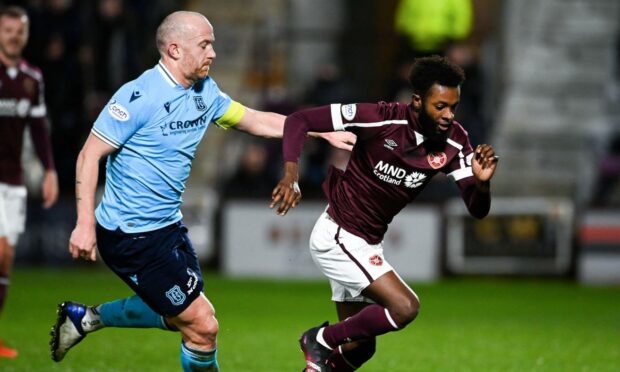 Dundee took on Hearts at Tynecastle.