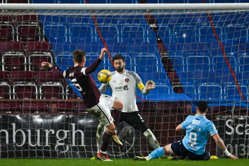 Danny Mullen scored the winner in Dundee's recent clash with Hearts.