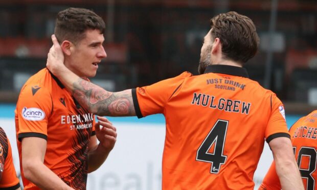 Dundee United youngster Ross Graham (left) has learned from playing alongside experienced stars like Charlie Mulgrew