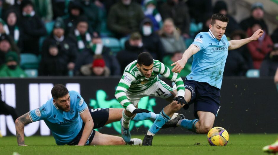 Dundee battled with Celtic for the full 90 minutes.