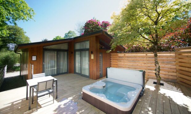 A one-bed spa lodge.