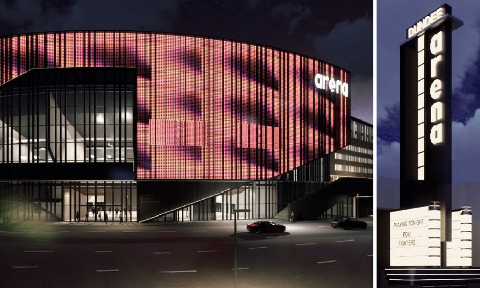 artist's impression of Dundee arena.