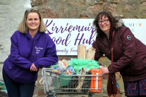 Lindsey Wilson (left) and Kate Badcock of Kirrie Food Hub. Pic: Gareth Jennings/DCT Media.