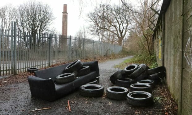 dundee miley lochee fly tipping