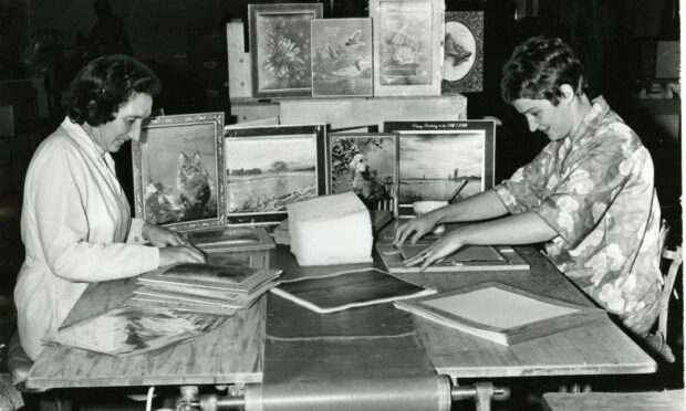 Factory workers at Valentines, Dundee, in 1968.