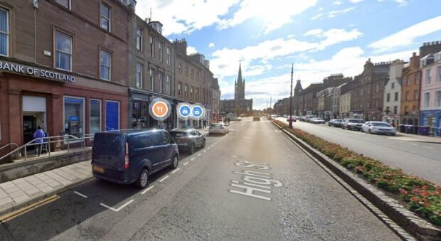 High Street in Montrose where one of the shops was vandalised. (Pic Google Street View).