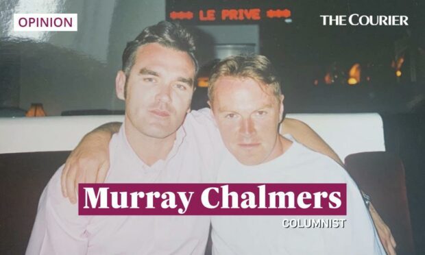 Murray and his friend Morrissey, of the Smiths, on holiday when neither of them could imagine being 62.