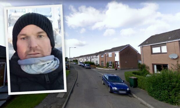 John Davidson attacked his victim outside his home in Isla Road, Alyth