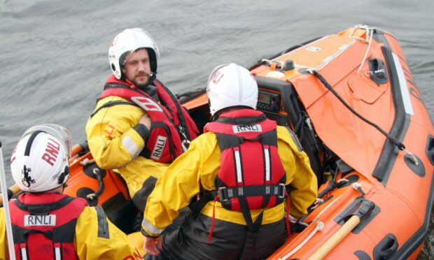 Broughty Ferry RNLI lifeboat crew.