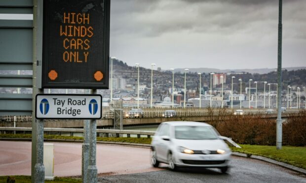 The bridge during weather restrictions.