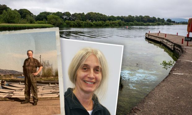 Ghillie Willie Wilson, Dr Linda May and toxic algae on the loch.