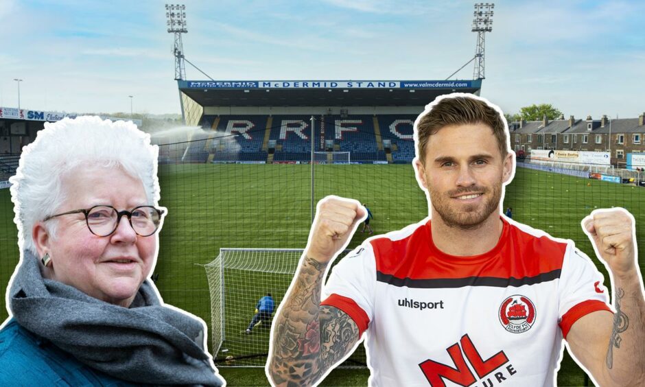 Val McDermid - the stand at Raith Rovers will still bear her name.