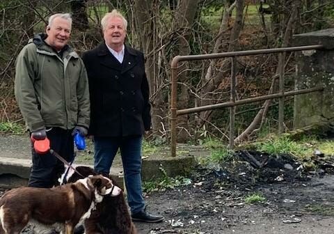 Mr Caldwell, left, and Mr O'Brien want to see and end to anti-social behaviour in Methil.