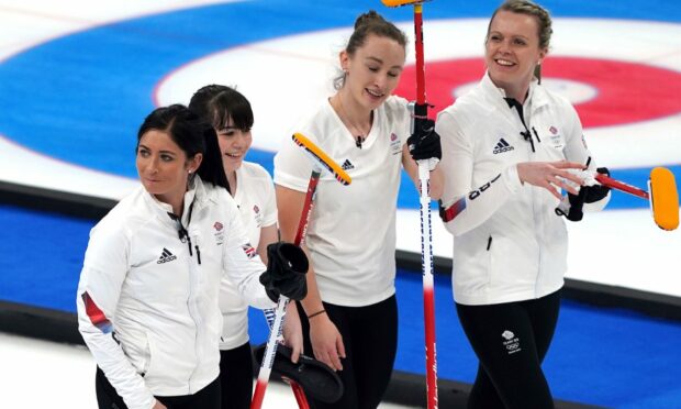 Team Muirhead are all smiles after beating Sweden.