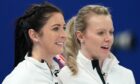 Vicky Wright (right) with Eve Muirhead at the Olympics.