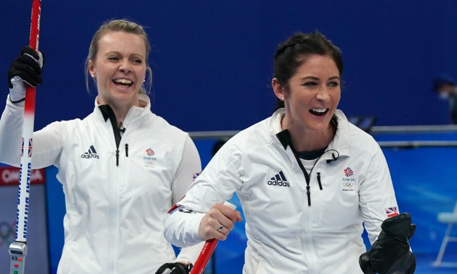 Eve Muirhead and Vicky Wright are Olympic champions.