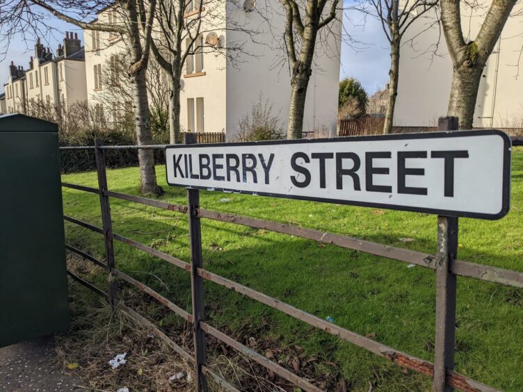 The incident took place on Kilberry Street.