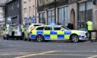 Police dealing with the incident in Perth city centre.