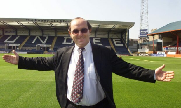 Giovanni di Stefano after being unveiled at Dens Park in 2003.