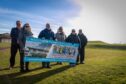 Monifieth Community Resource Group members Eoin Smart, Irene Sutherland, Alastair Robertson, Madge Bunton, Al Bunton and Jean Lee at the Blue Seaway site. Pic: Steve Brown/DCT Media.