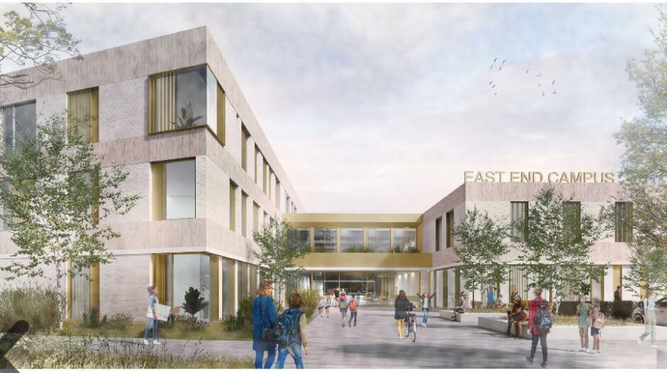 Artist impression of what the merger of Braeview Academy and Craigie High School will look like 