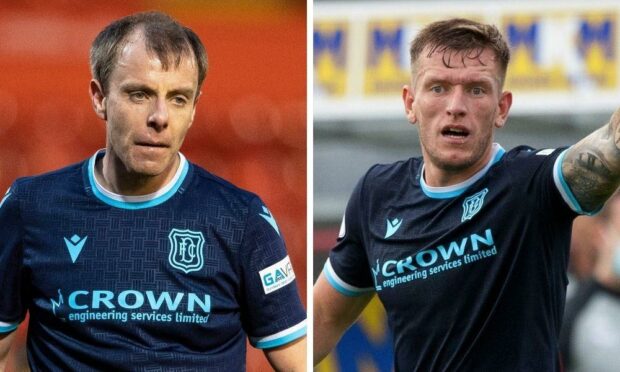 Dundee's Paul McGowan and Lee Ashcroft.