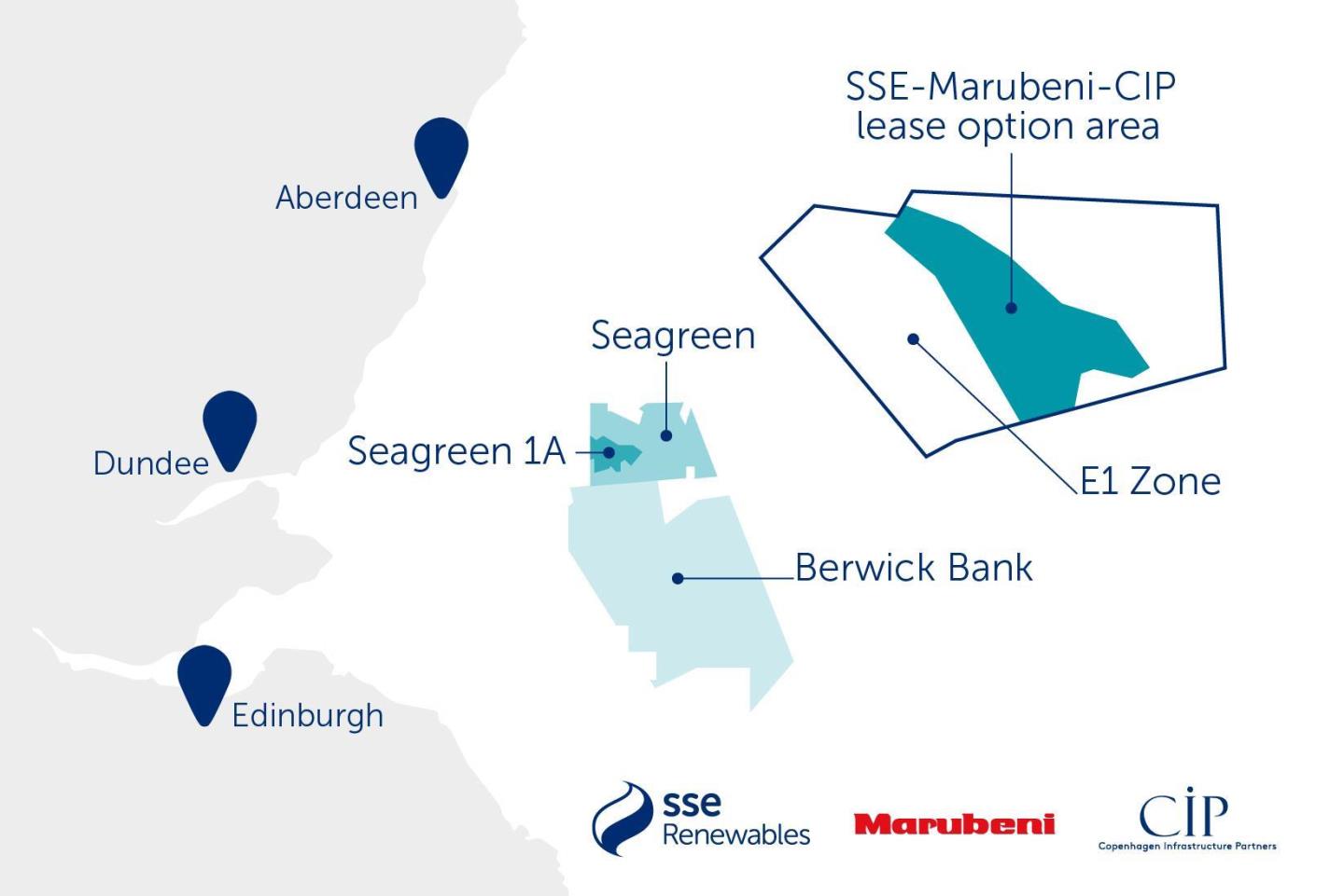 Area won by SSE Renewables during ScotWind leases