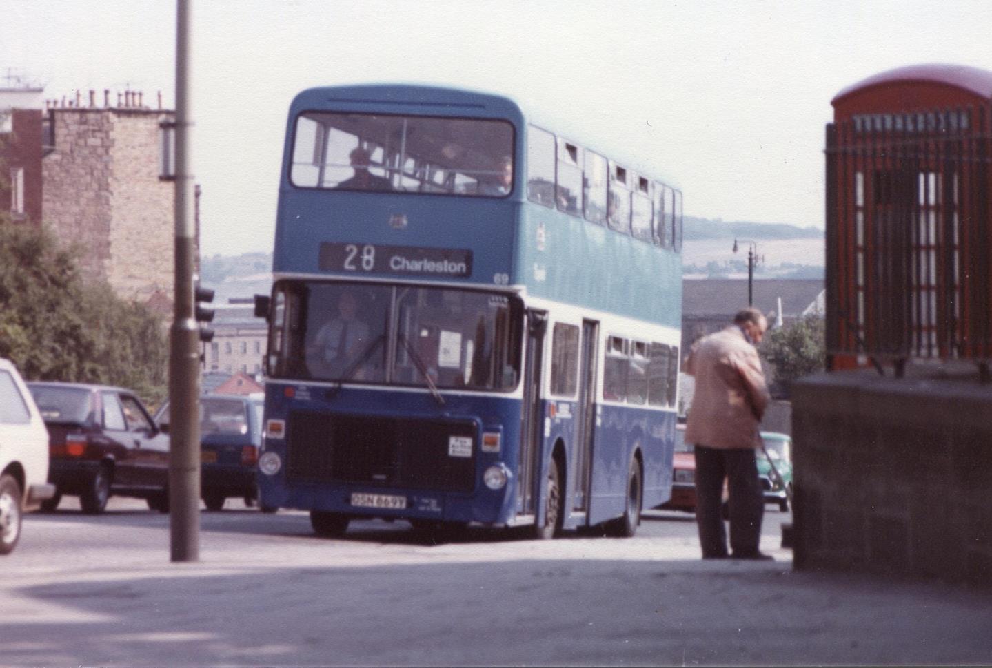 buses were blue before the Dundee electric buses were green!