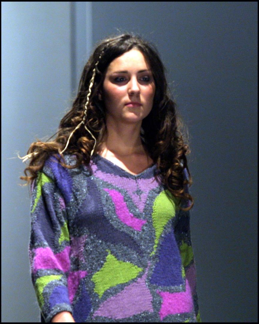 Another of Walter Neilson's photographs of Kate Middleton at 2002 Don't Walk fashion show in St Andrews.