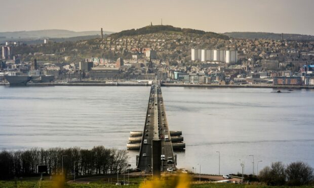 Police are keen trace a woman seen on the bridge before exiting on the Fife side on Monday evening.