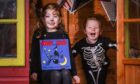 Charlotte and Ben Keenan dressed up for World Book Day in 2021. Picture by Mhairi Edwards / DCT Media.