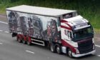 A special lorry was designed to celebrate Don Ridgway's 50 years in transport.