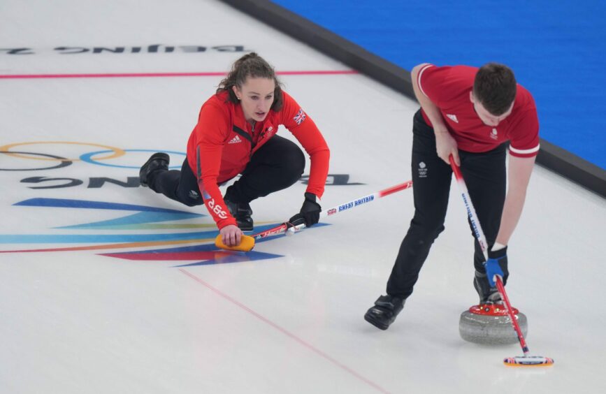 Jenn Dodds and Bruce Mouat have already started their Olympics in the mixed doubles.