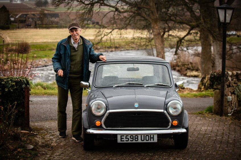 Terry Moore with his e-mini