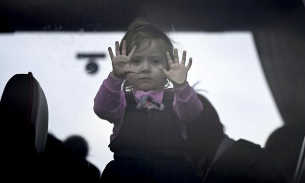 Refugees from Ukraine in a temporary camp in Przemysl, in eastern Poland. Picture: Shutterstock.