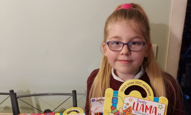 Dundee girl Katie is donating colouring books to children in Ukraine