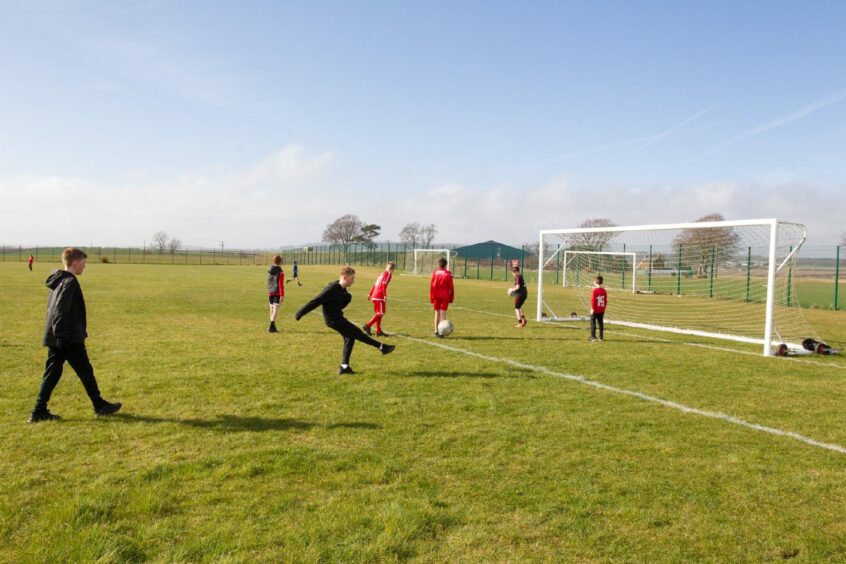 The land now has two 11-a-side pitches. Pic: Paul Reid.